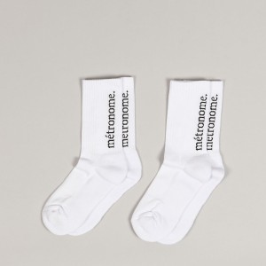 Métronome Logo 2Pack Socks White